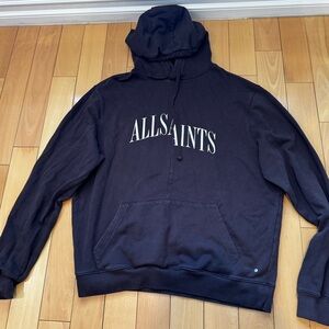 All Saints Black Hoodie Sweater